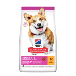 Храна за Кучета в Зряла Възраст до 10кг с Пилешко - Hill's Adult 1-6 Small and Mini