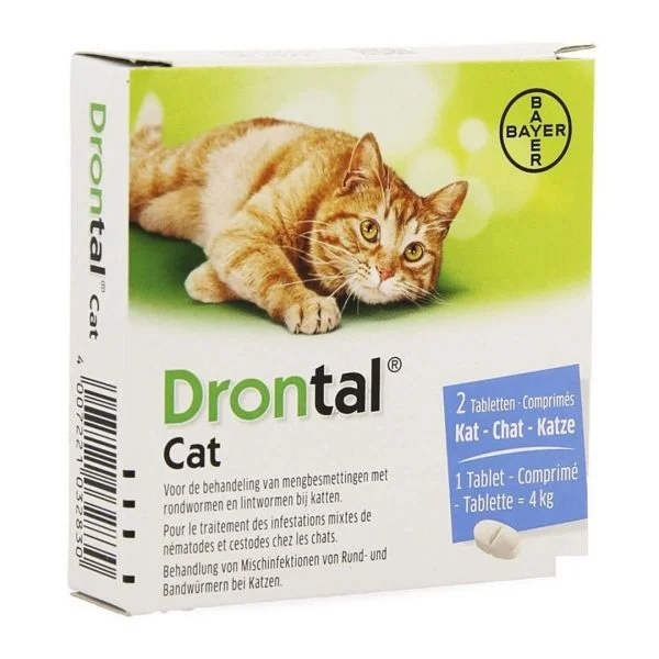 Обезпаразитяващи Таблетки за Котки - Drontal Cat (2бр.)