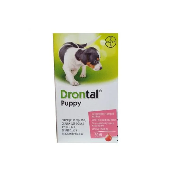 Суспензия за Вътрешни Паразити–Drontal Puppy Bayer 50ml